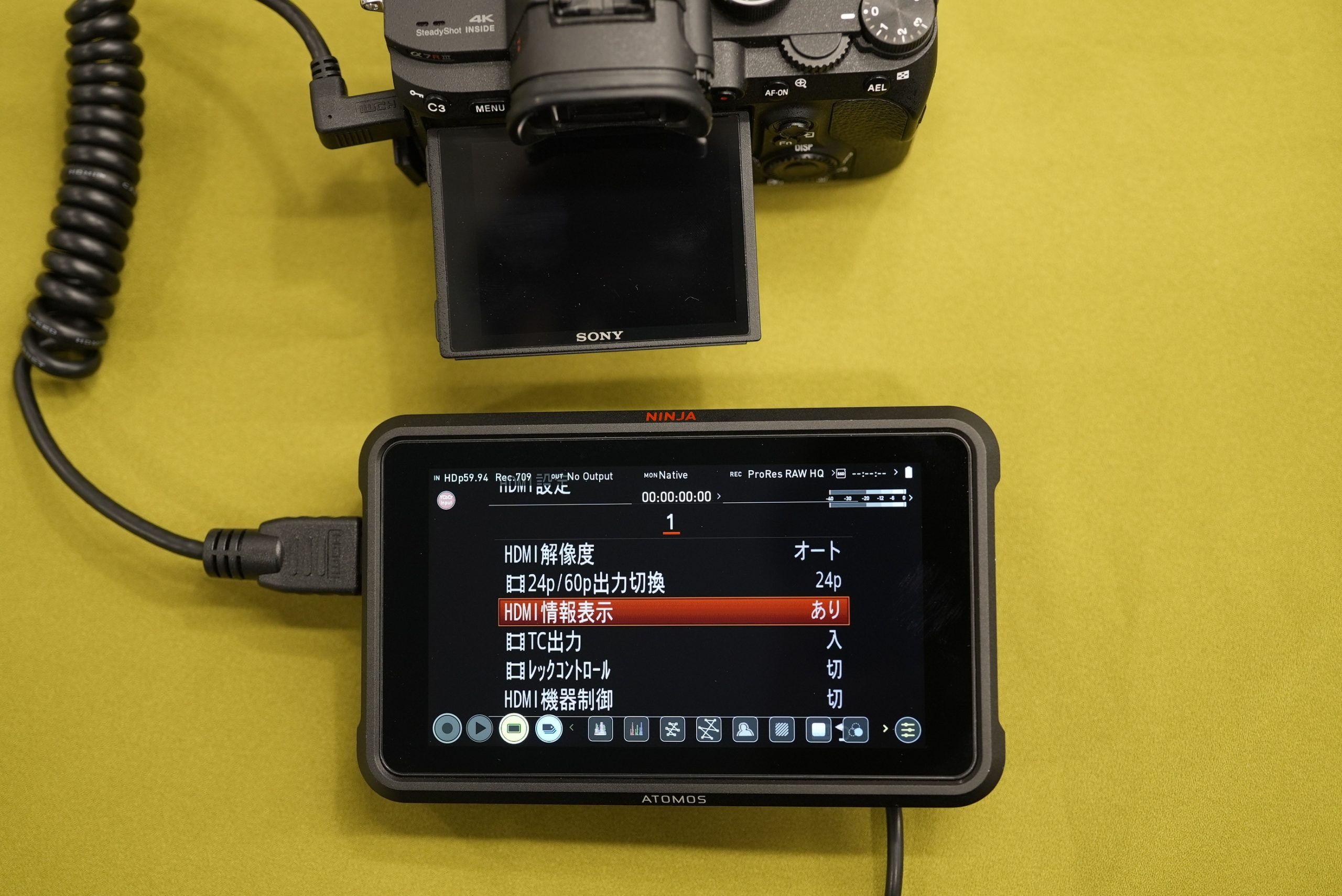 ninja V atomos 外部モニター-