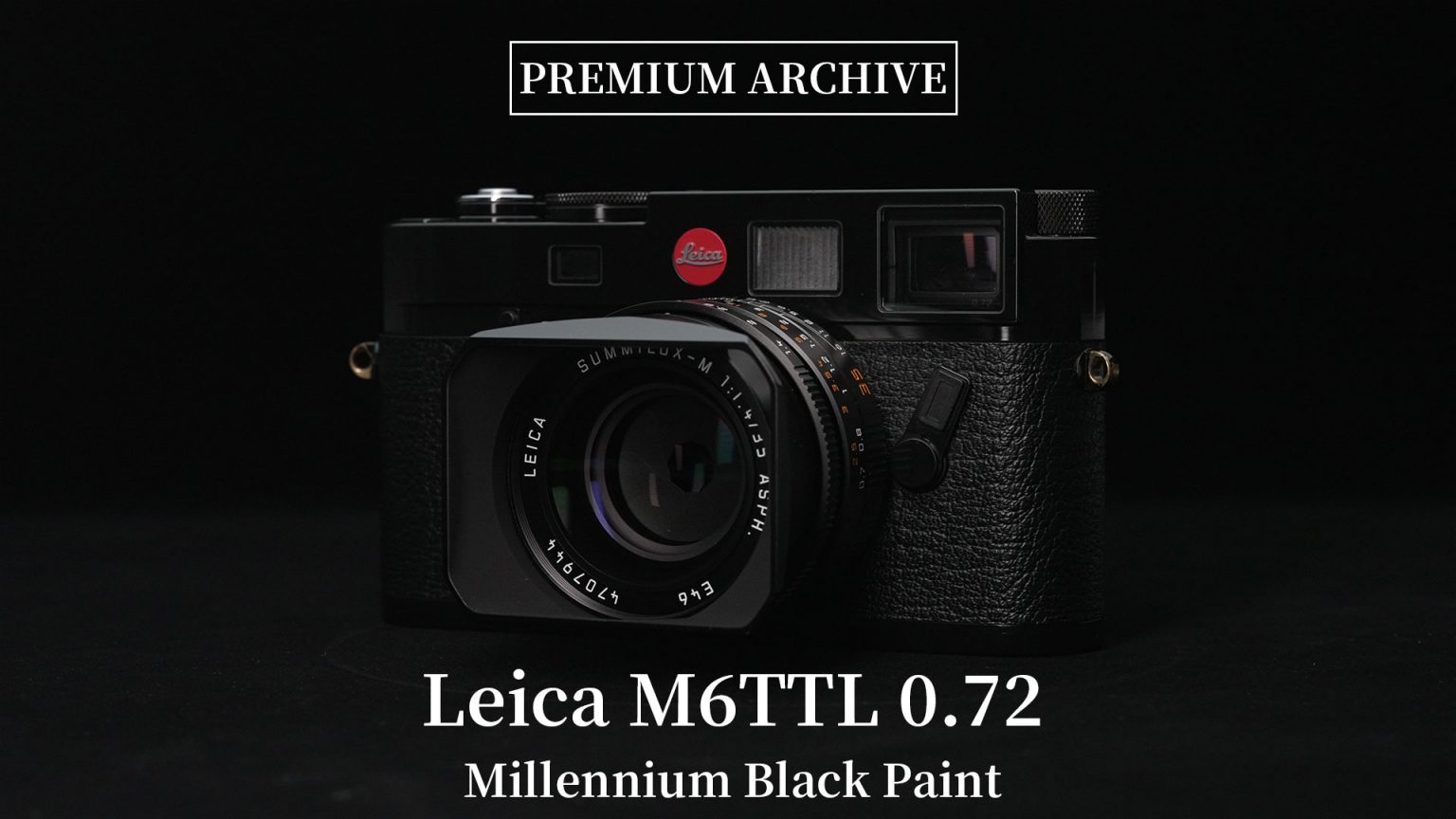 【PREMIUM ARCHIVE #12】M6TTL 0.72 ミレニアムモデル (ブラックペイント)