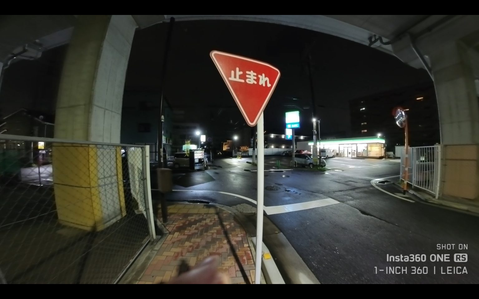 【Insta360】夏の夜道を動画で駆け巡る