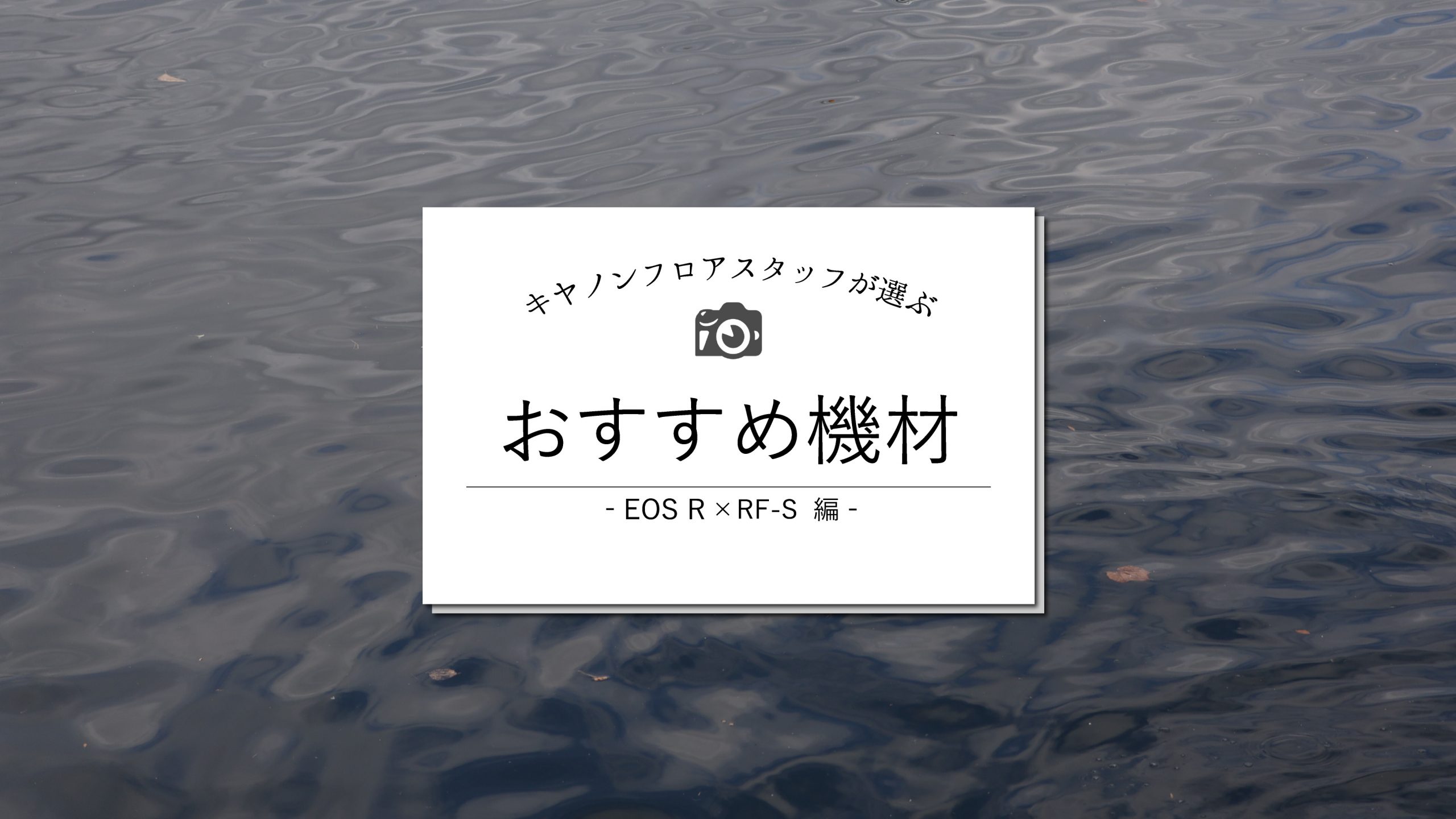 Canon】中古EOS Rシリーズは今が買い時！～EOS R×RF-S 編～ | THE MAP ...