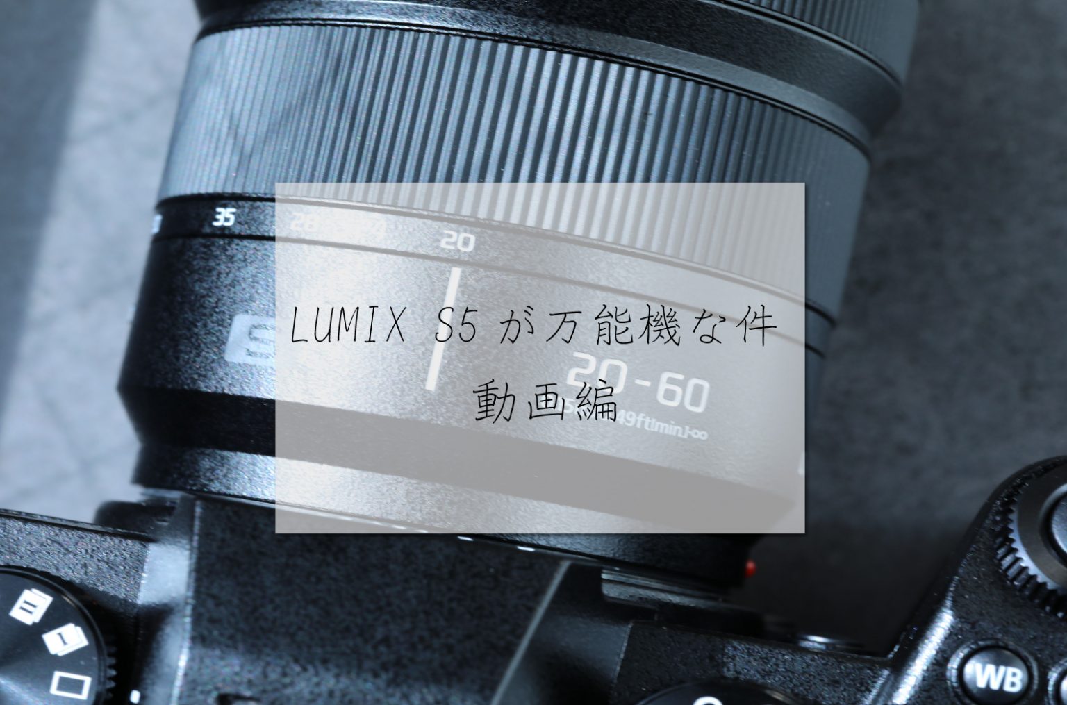 【Panasonic 】LUMIX S5が万能機な件～動画編～