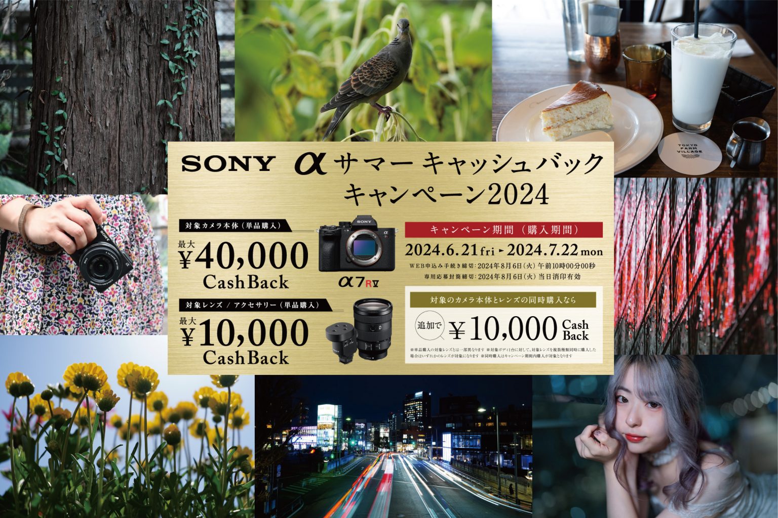 【SONY】αサマーキャッシュバックキャンペーン2024がスタートしました！