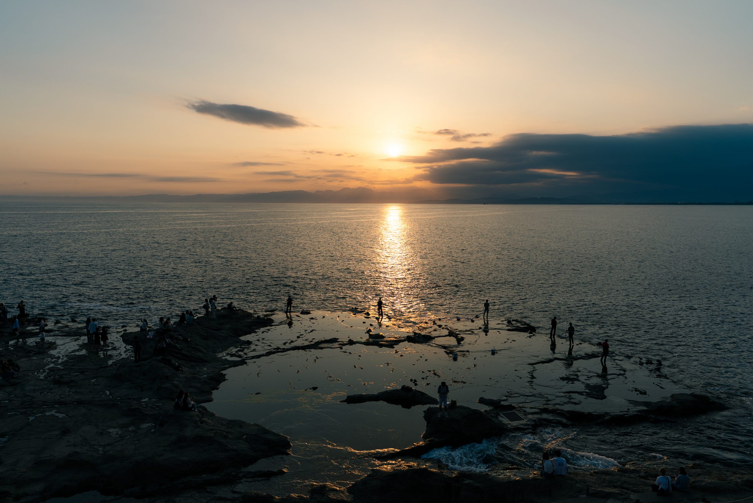 α7IVで撮った江ノ島からの夕景