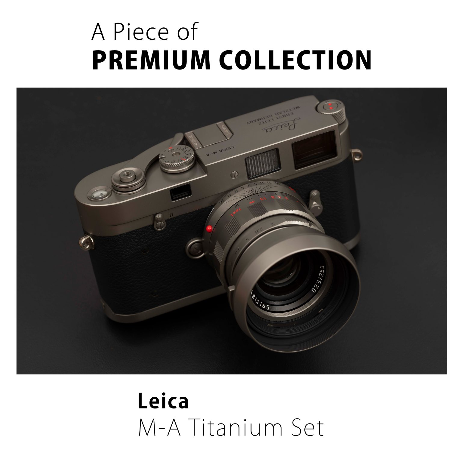 【Leica】A Piece of PREMIUM COLLECTION – M-A Titanium Set –