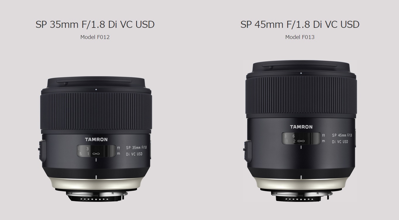 TAMRON】35mm F1.8 & 45mm F1.8 ご予約受付中！ | THE MAP TIMES