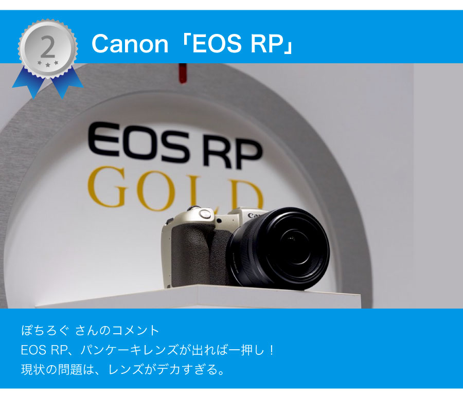 2位 Canon EOS RP