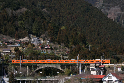 川井駅付近にて