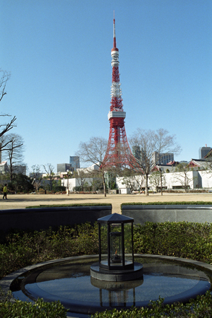 芝公園からの東京タワー