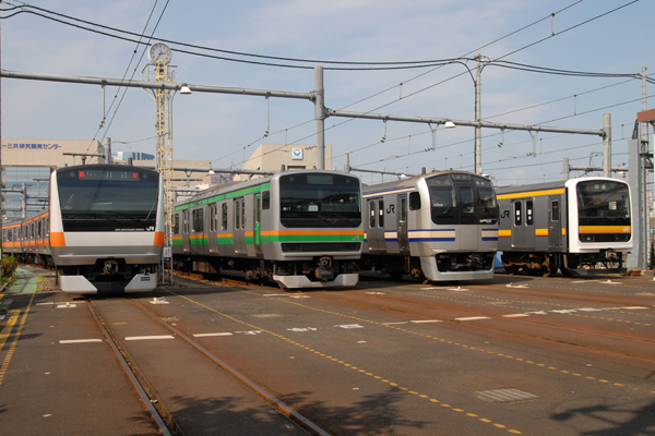 現在首都圏で活躍の車両達