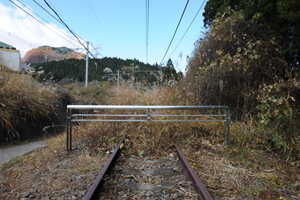 線路跡遊歩道の終点