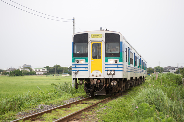 水田を走る久留里線