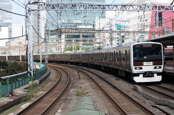 山手線命名100周年記念車両（有楽町駅にて）