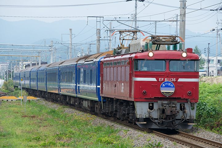 上野発の夜行列車「あけぼの」青森行