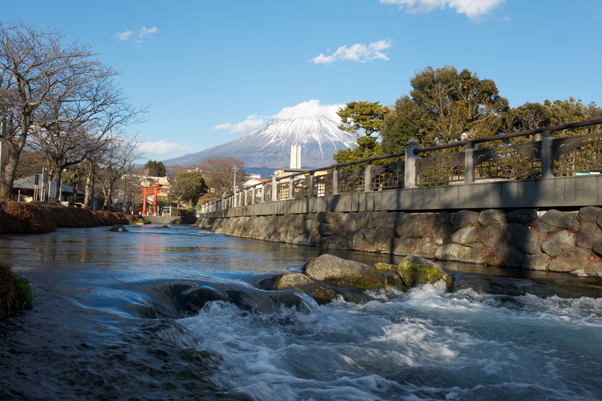 神田川より望む富士山