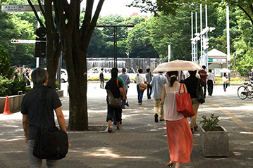 中央公園へ移動