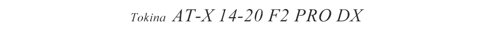 Tokina AT-X 14-20 F2 PRO DX
